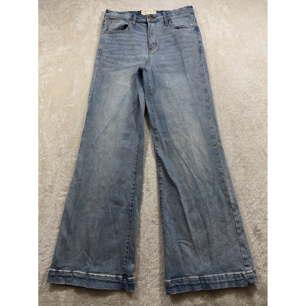 Altar'd State Womens Wide Leg High Rise Stretch Denim Jeans 30/11 Meas: 30x32